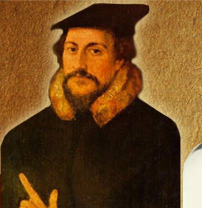 портрет Жана Кальвина - реформатора, оказавшего большое влияние на мир.