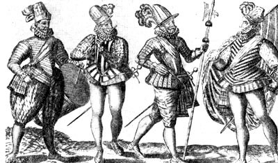 Испанские солдаты. Как они выглядели в 16 веке.