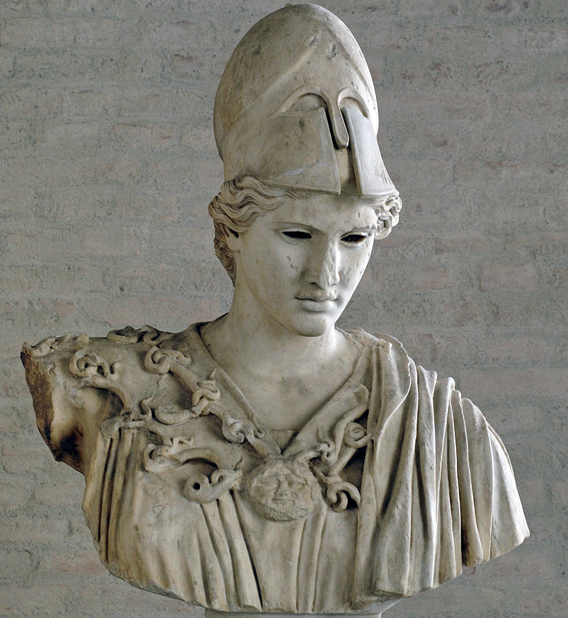 Афина - богиня войны.